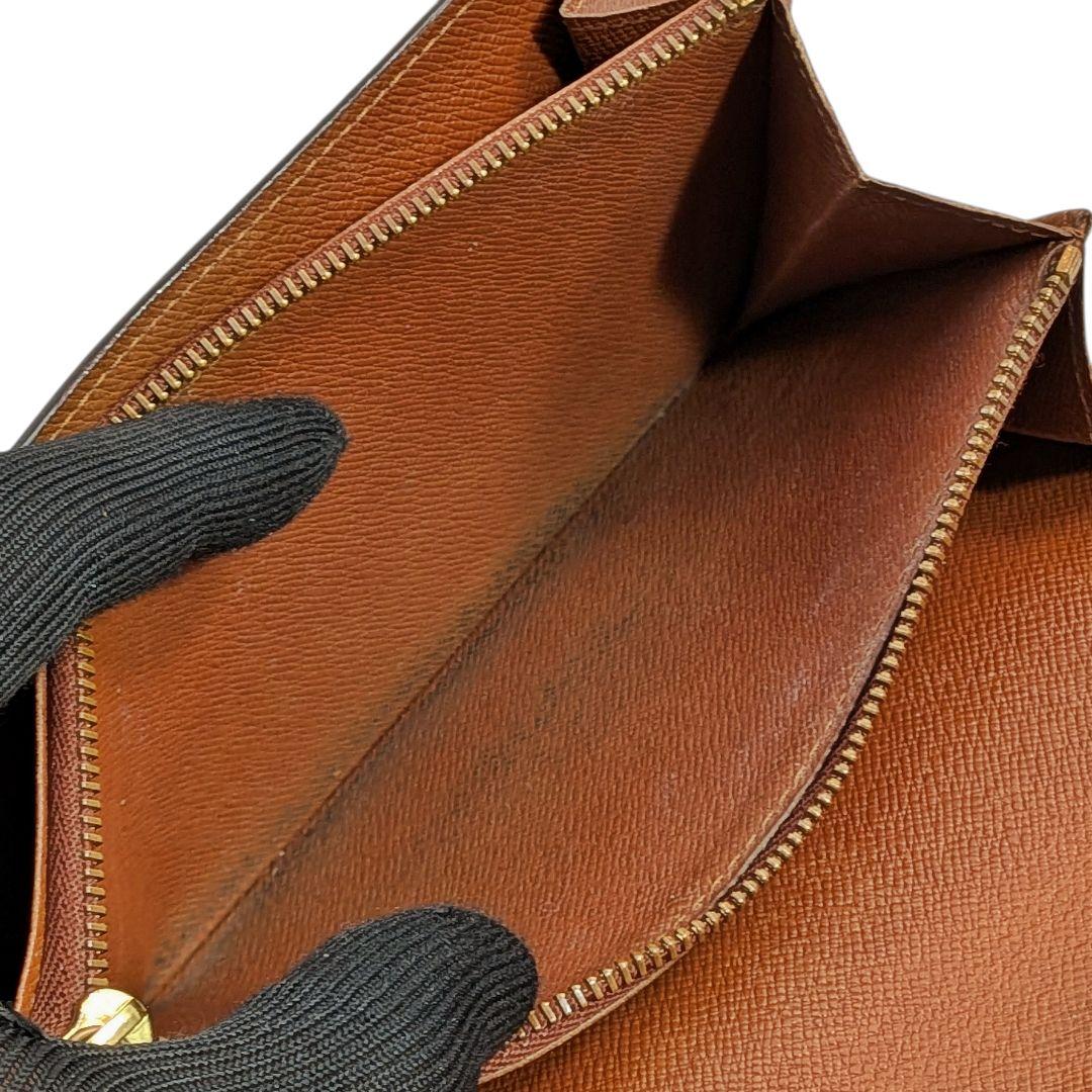 外観美 ルイヴィトン モノグラム ポシェット ポルトモネ クレディ 938