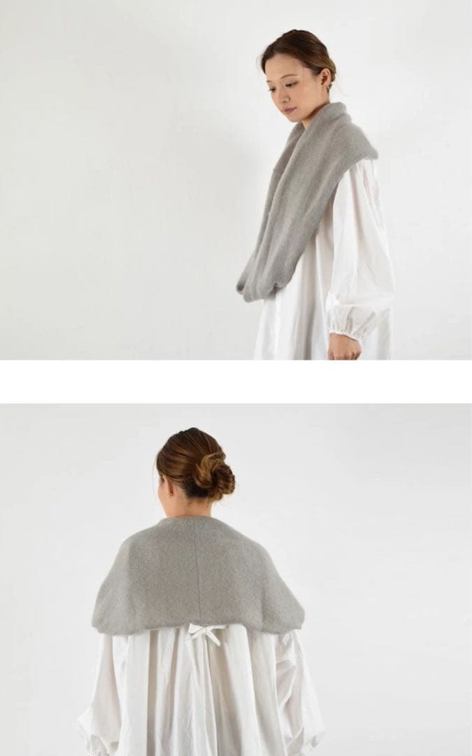 《8日限定お値下げ》evam eva モヘア シルク ループストール スヌード