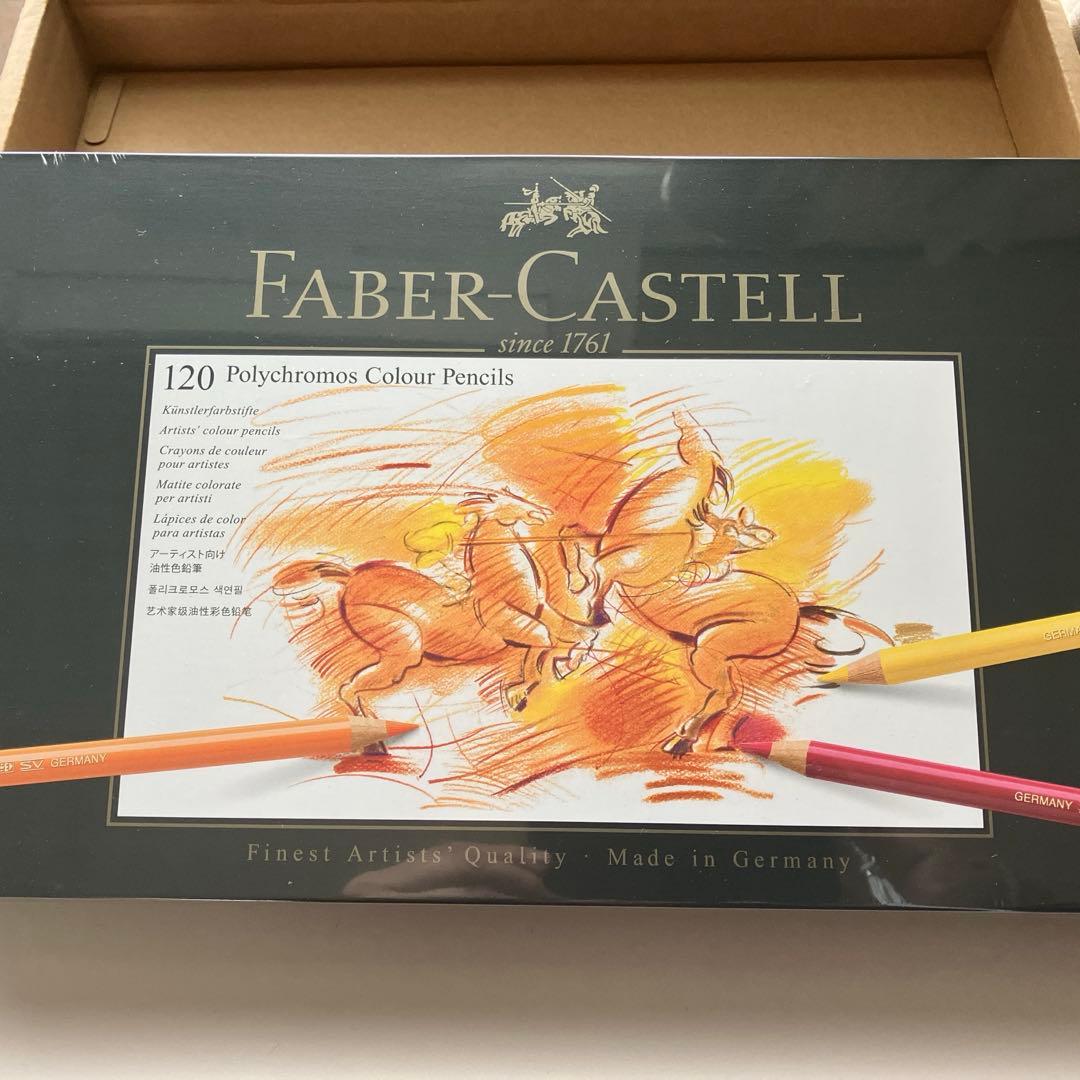Faber-Castell 120色 油性色鉛筆セット　ドイツ製 ファーバーカステル 色鉛筆セット ポリクロモス色鉛筆 120色 缶入
