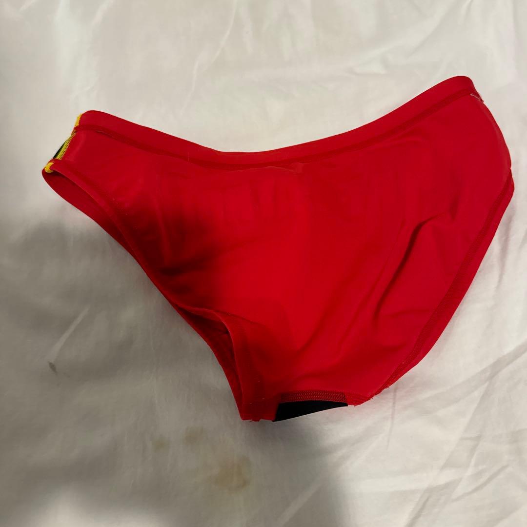 m*u様 Speedo 水着 赤 Lifesaving Japan