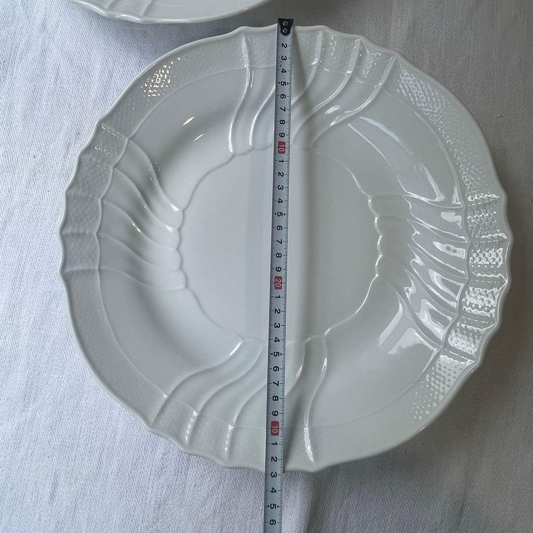 リチャードジノリ ベッキオホワイト 大皿33cm プレート 2セット