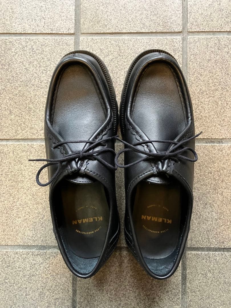 極美品KLEMANチロリアンシューズPADROR ブラック41
