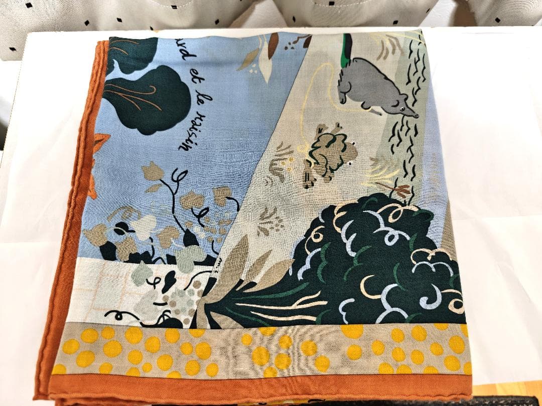 新品同様品 25SS エルメス イソップ物語 カレ140 カレジェアン