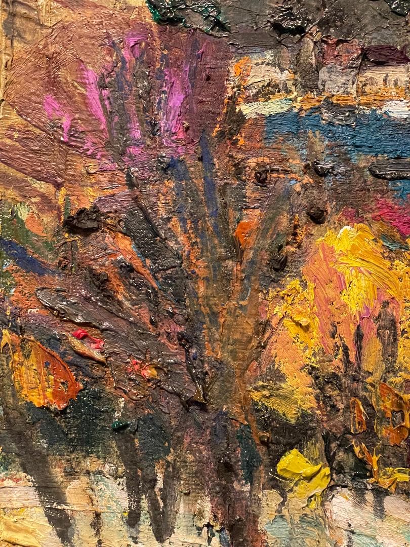 ま*も様 「真作」太佐寿一郎 風景画 油彩画 額装 サイン有り F6号