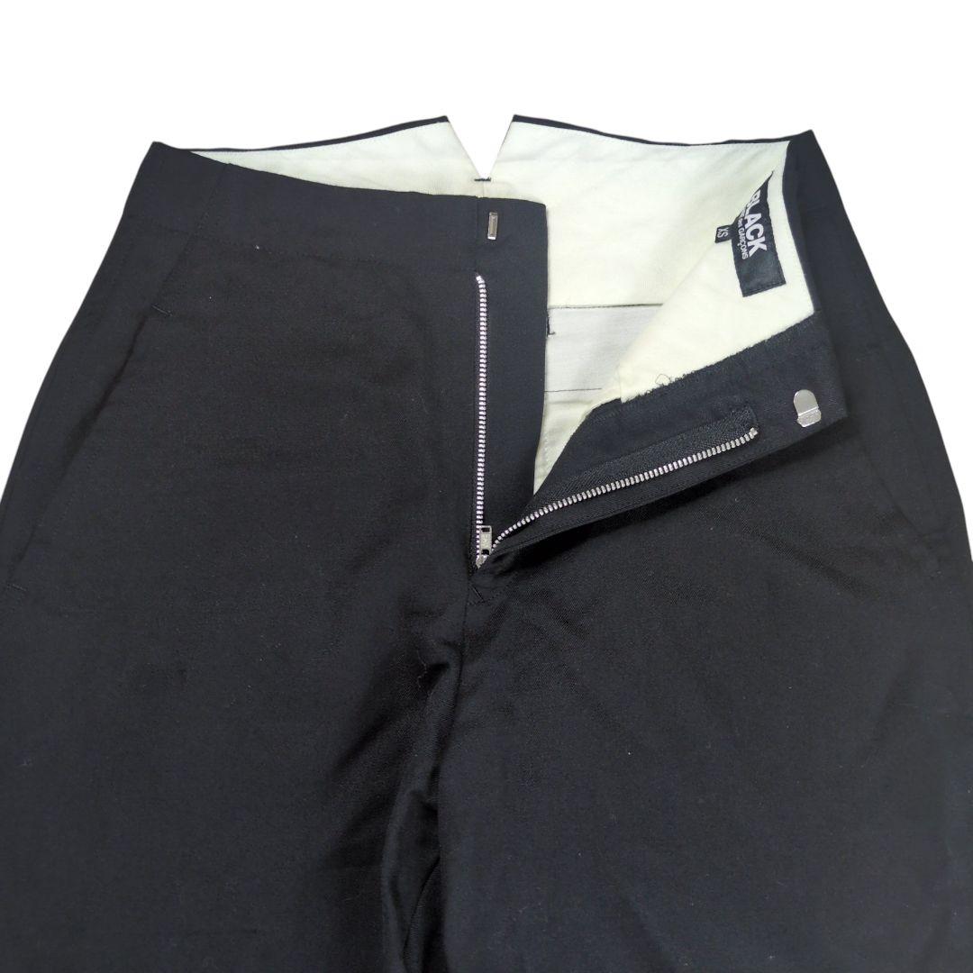 美品】ブラックコムデギャルソン 裾ボタン 寅壱 ウールパンツ - メルカリ