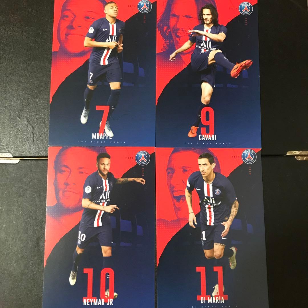 PSG クラブカード 60枚！ エムバペ ネイマール オートグラフ サイン無