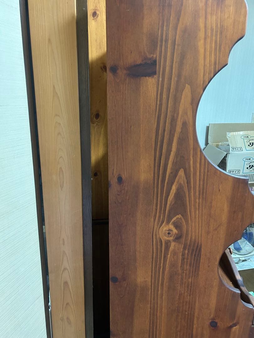 木製レンジ台 ハート型カットアウト付き キッチン収納