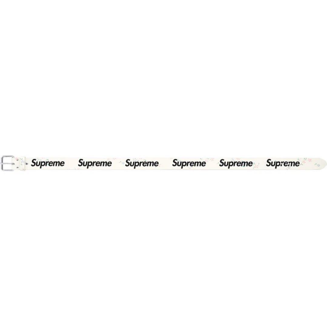 Supreme Repeat Leather Belt 25FW Floral - メルカリ
