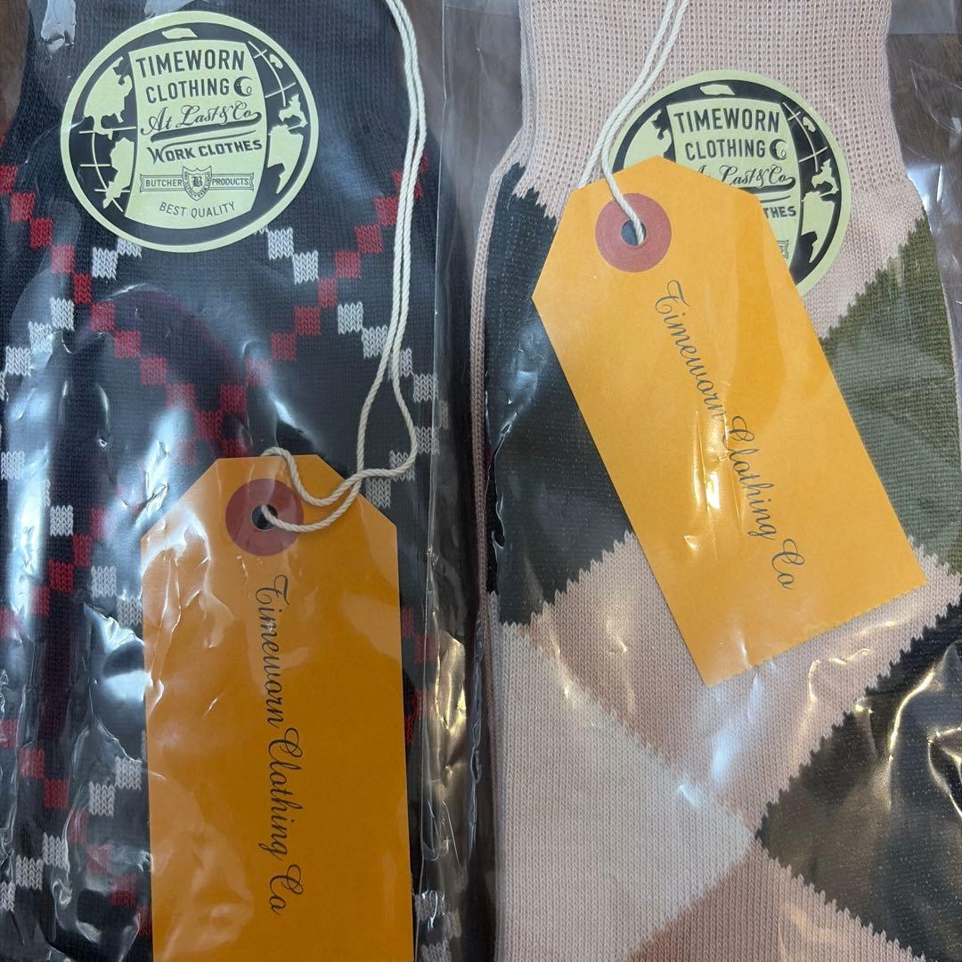 新品Atlast&co TIMEWORN CLOTHING ソックス 2足セット - メルカリ