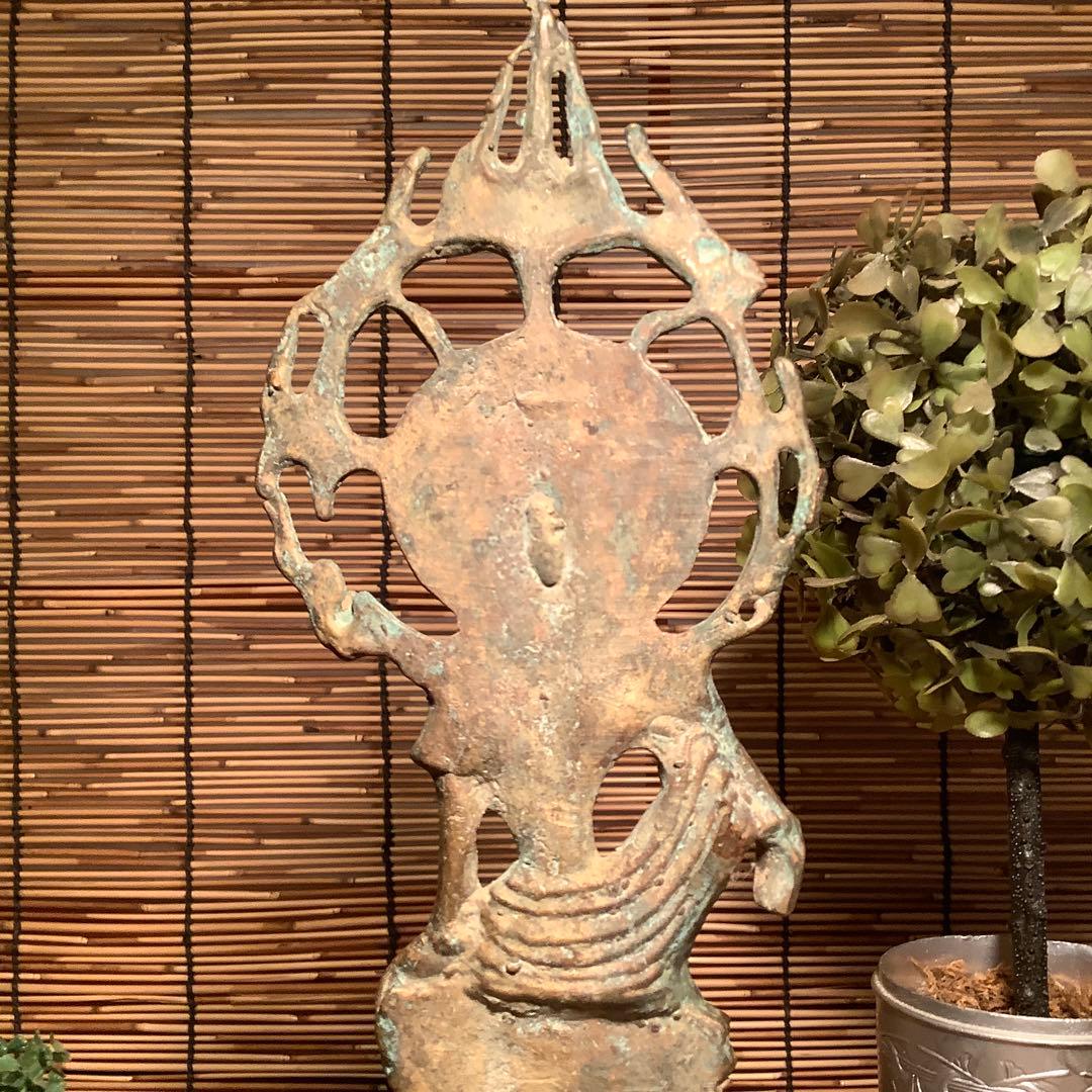 中国・大唐期「秘仏・観自在菩薩坐像」唐王朝・中国大唐国・六角座