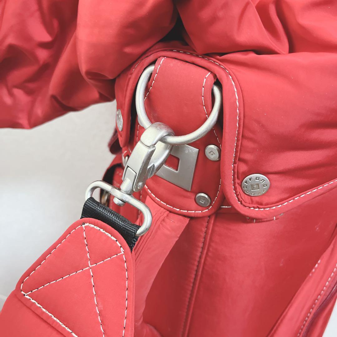 K115 美品！onoff オノフ キャディバッグ レッドオノフ キャディバッグ