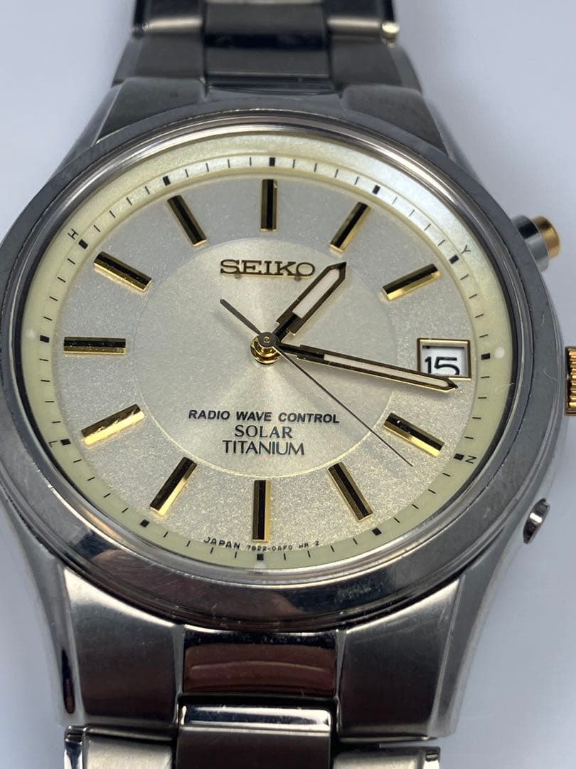 SEIKO ソーラー電波時計 チタン製 7B22-0AD0 - メルカリ
