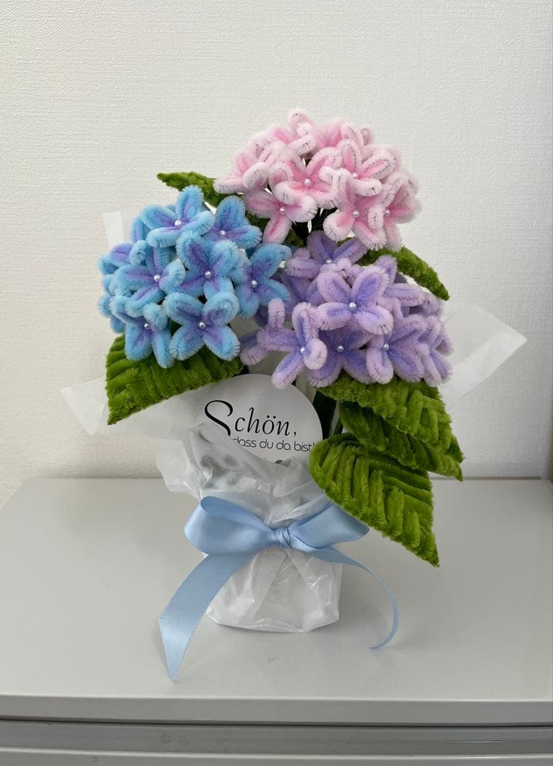 あさ様専用】モールフラワー 紫陽花3セット