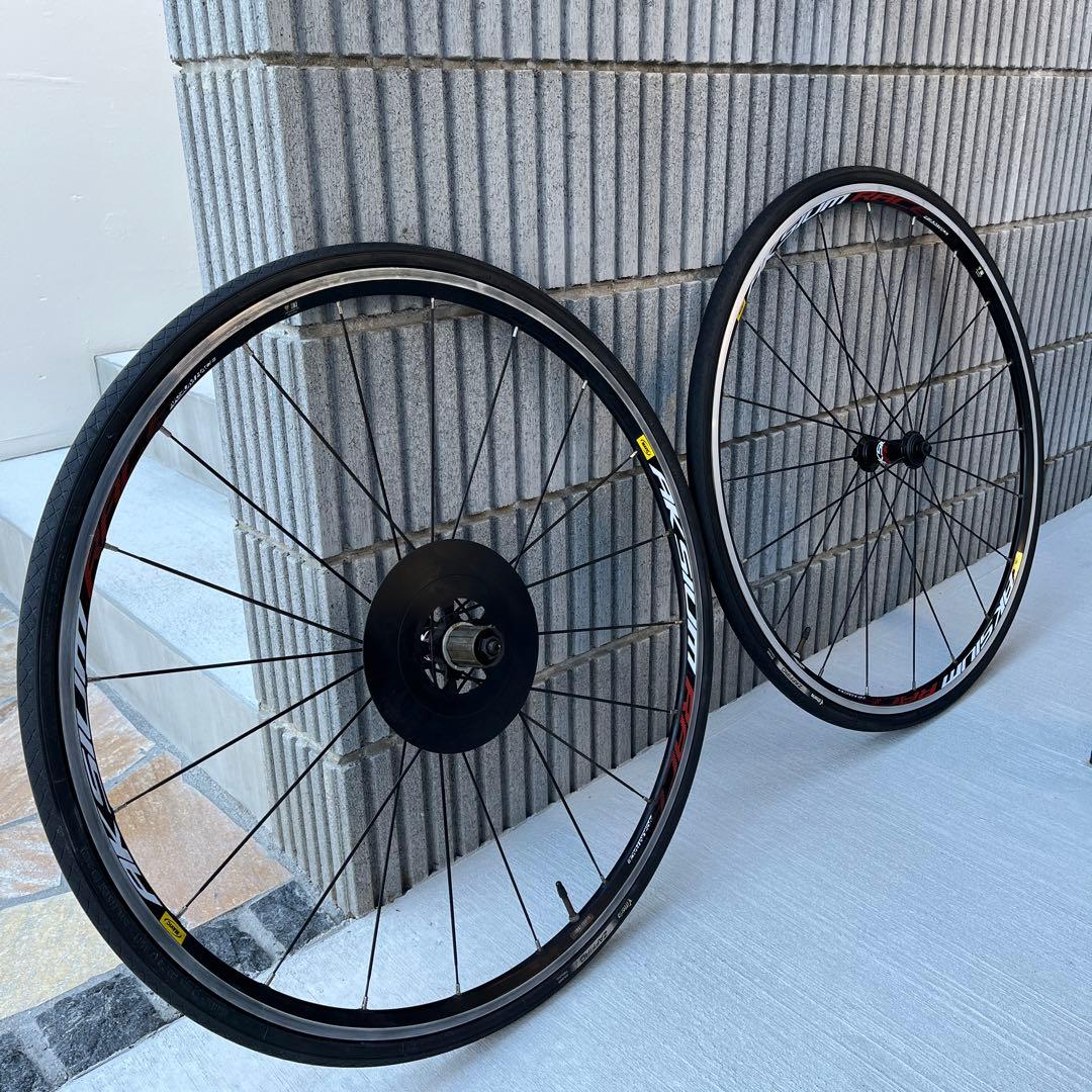 Mavic aksium 700cMavic Aksium 700C クリンチャーホイール 前後