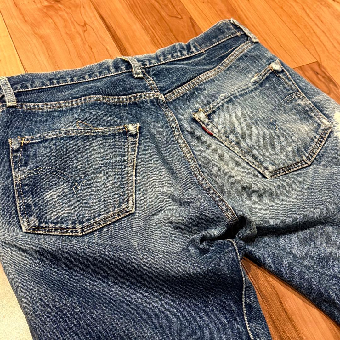 雰囲気最高！LEVI'S 501XX 1955 W32【鬼ヒゲ！ハチノス】-販売の事前割引