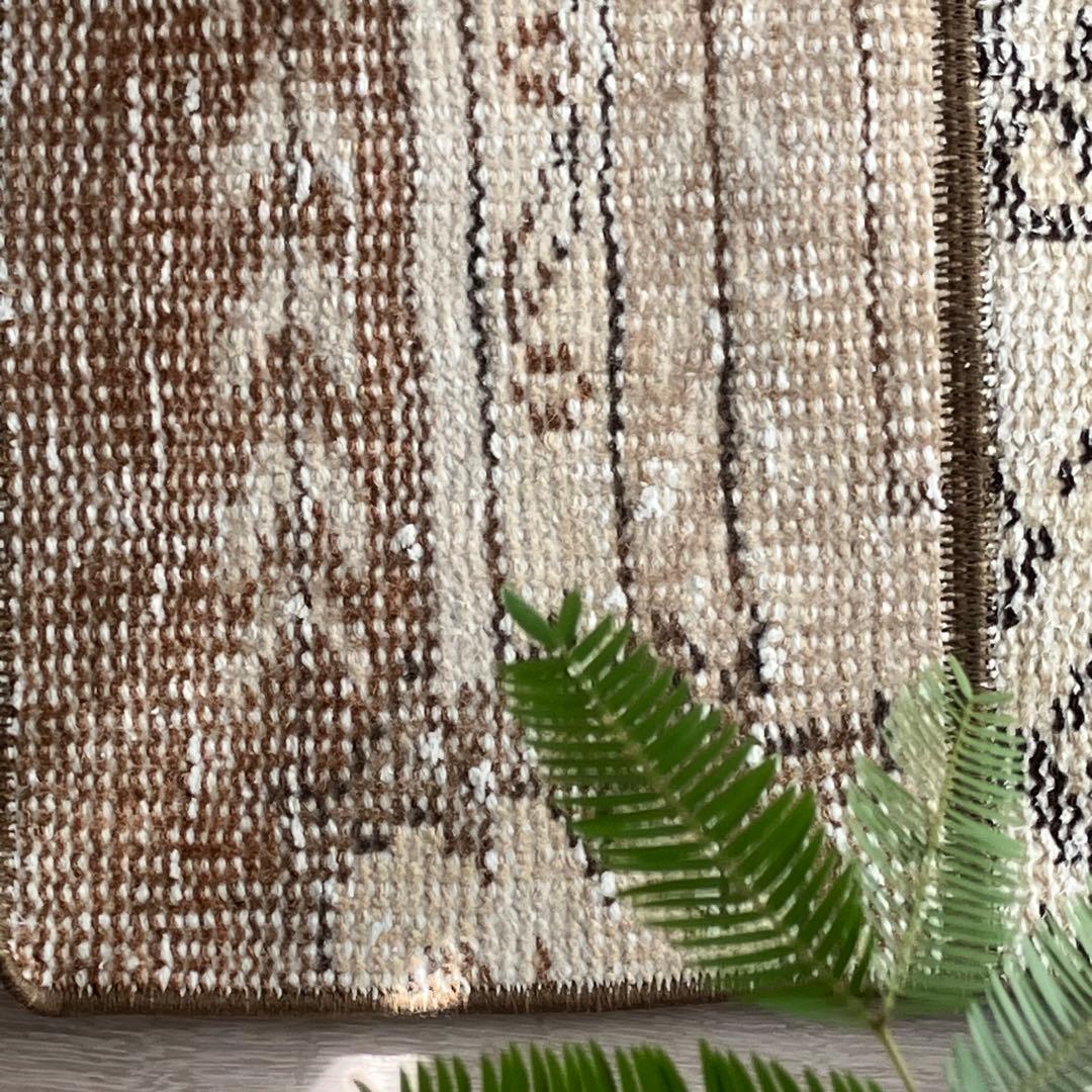 パッチワーク✳︎ 63×97✳︎キャラメル マロンブラウン トルコ