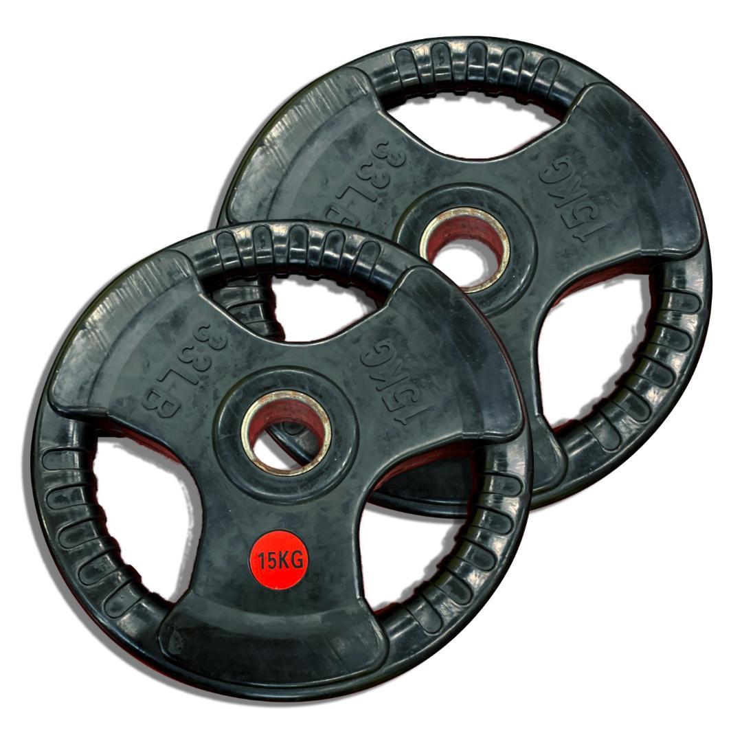 50mm 3グリップラバープレート15㎏10kg 5kg 2,5kg1.25kg