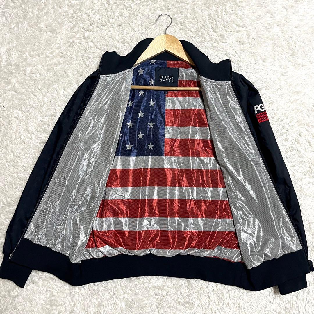 ✨未使用級✨パーリーゲイツ ナイロンジャケット 防水 アメリカ星条旗