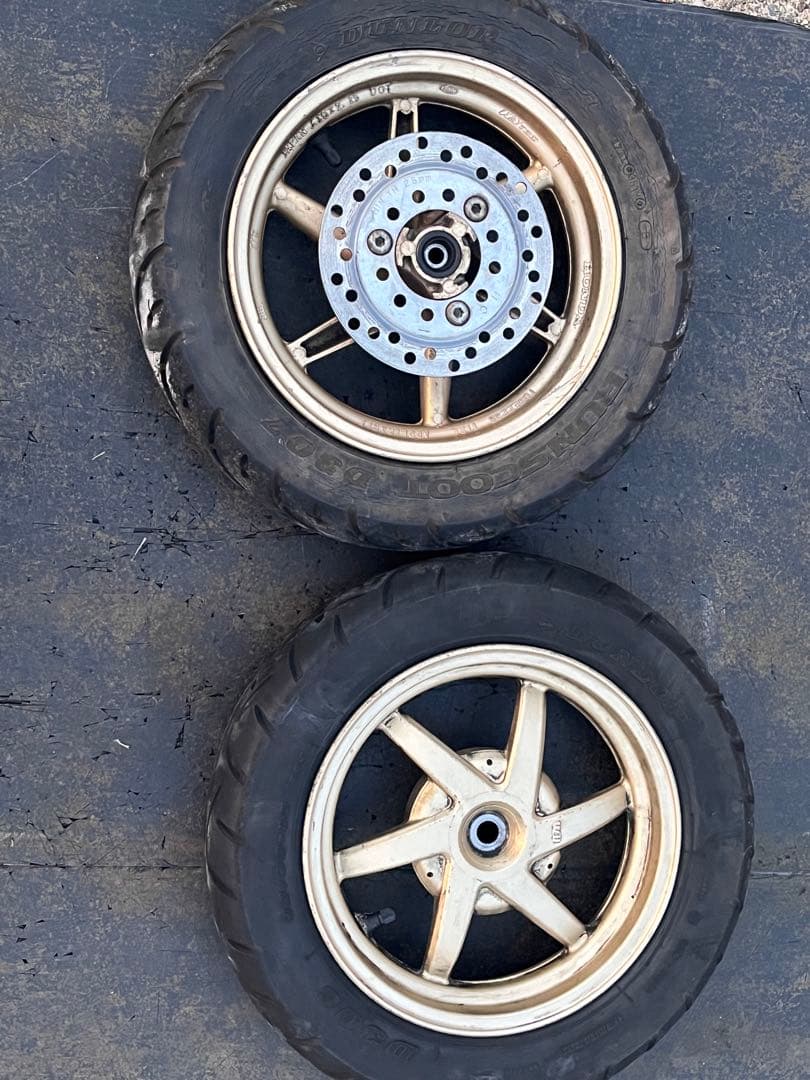 ライブディオzx af35 純正金前後ホイールタイヤ付き