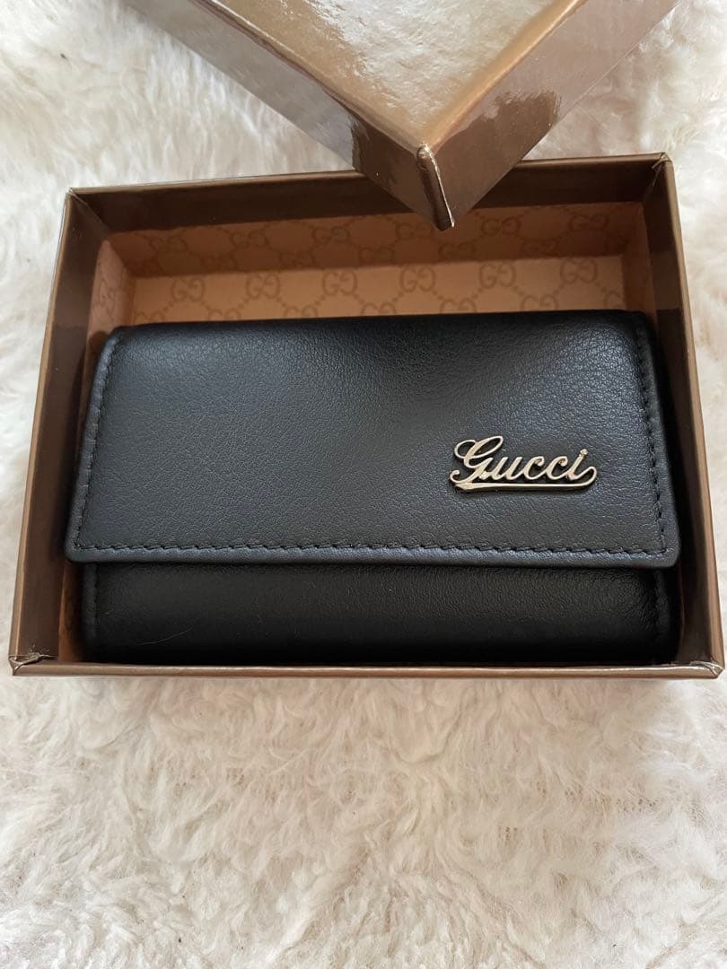 GUCCI 黒 レザー キーケース　新品未使用　グッチ　本革 GUCCI（グッチ） キーケース - ブラウン メンズ : ZOZOTOWN Yahoo!店
