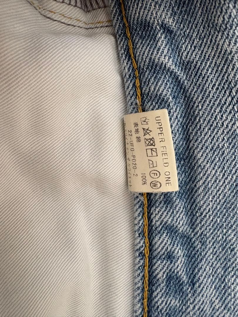 upper field one ライトブルーデニムパンツ Mサイズ