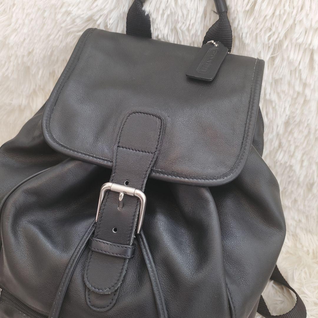 ⭐美品⭐OLD COACH バックパック レザー ブラック リュック 0529