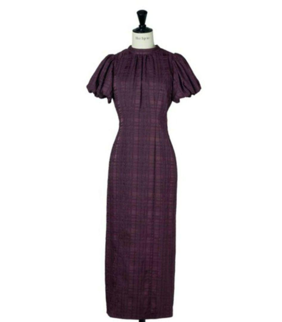 スーツ・フォーマル・ドレス Herlipto Bloom-Sleeve Jacquard Dress Msi Bloom-Sleeve Jacquard Dress（ワンピース）｜Her lip to（ハーリップ