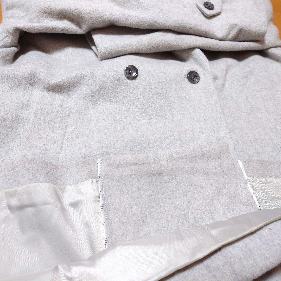 スローブイエナ ウールカシミア混ガウンコート 女優襟 ベルト付き