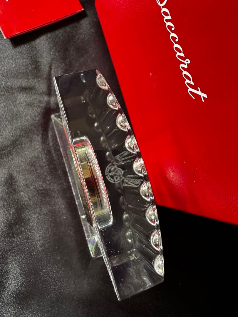 バカラ 置時計 オリジナルボックス フランス クリスタル タイムピース