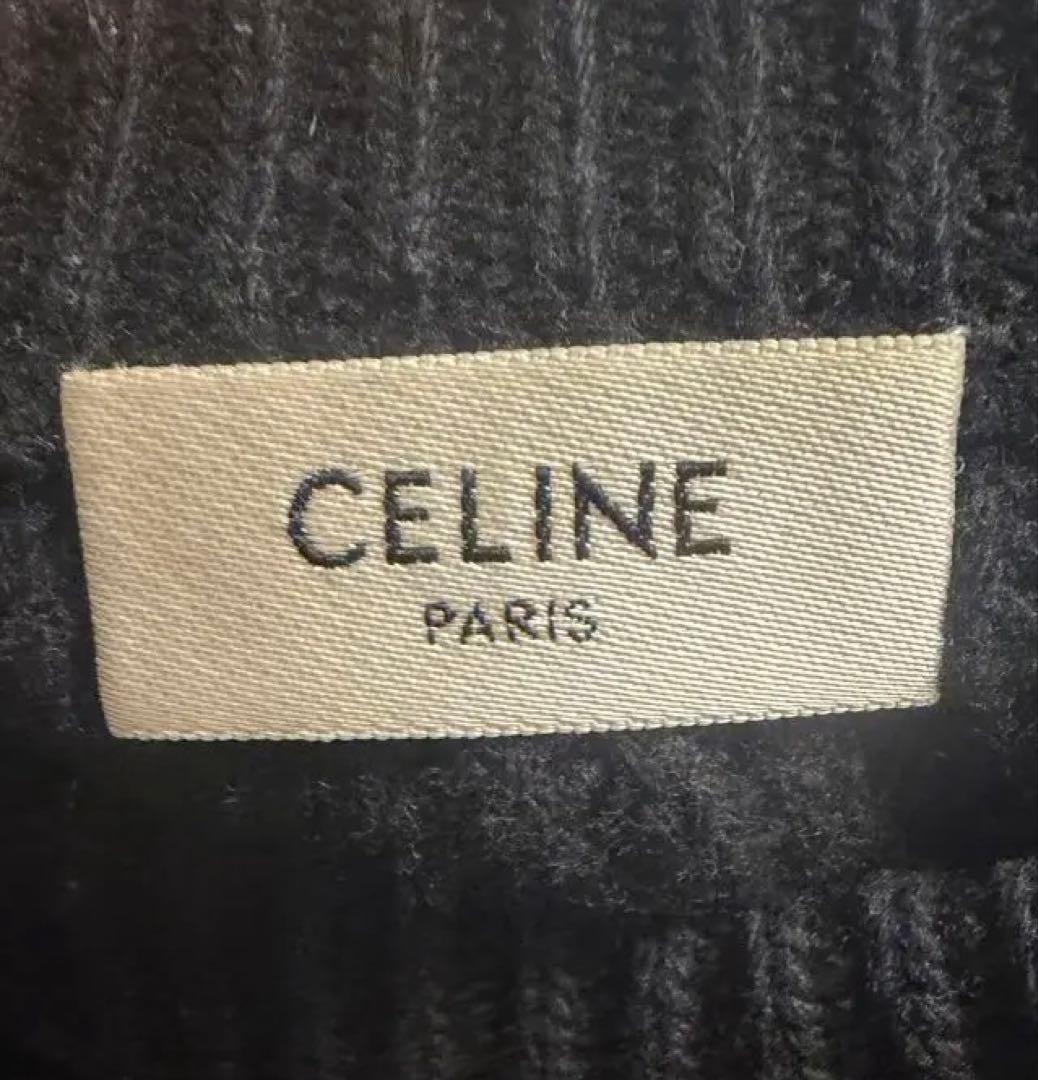 美品 CELINE セリーヌ ロゴ オーバーサイズニット 現行 安心鑑定あり