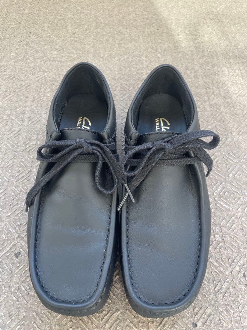 クラークス　ワラビー　黒　24㎝ clarks クラークス スエード ワラビー ブーツ “WALLABEE BOOTS