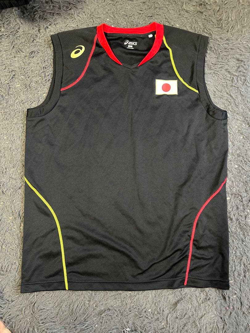 ASICS 日本代表 バレーボール タンクトップ ASICS（アシックス） メンズ レディス バレーボール 半袖Tシャツ 2025