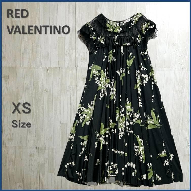 【美品】 REDVALENTINO レッドヴァレンティノ ミニワンピース　XS 手元に在庫あり♡RED Valentino Aラインドレス (RED VALENTINO