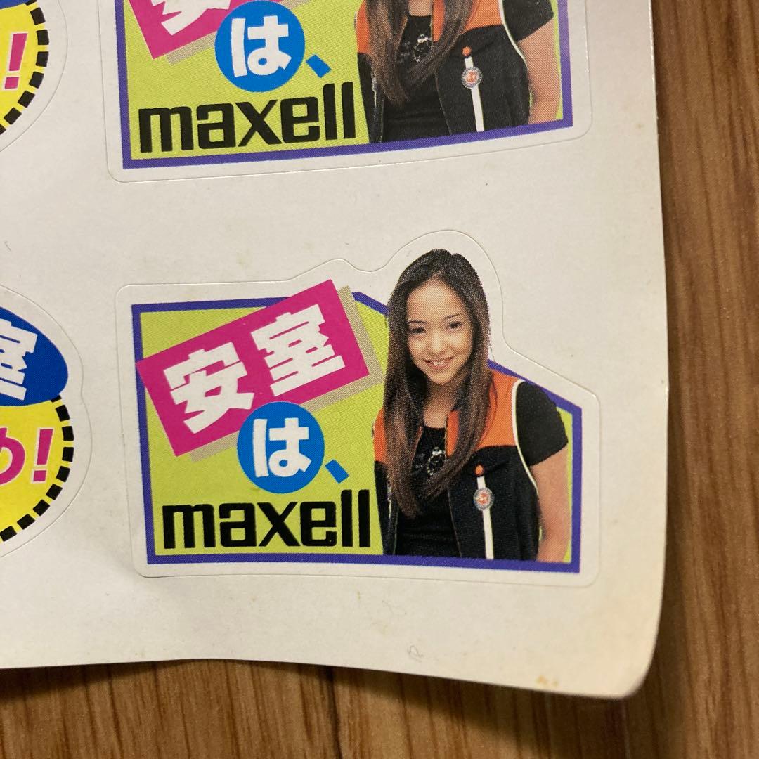 安室奈美恵 maxell 非売品 レアシールシート - メルカリ