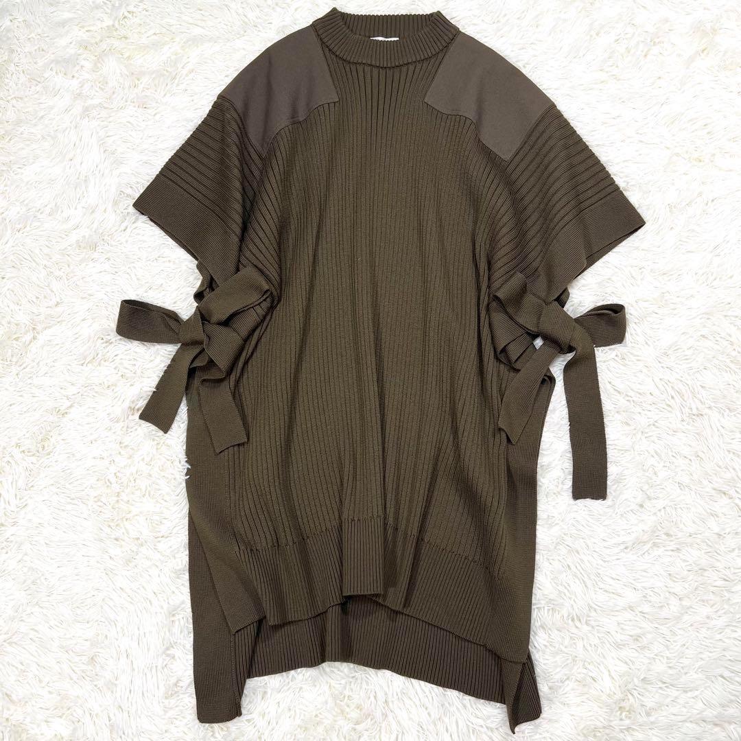 ハイク COMMAND コマンド セーター PONCHO ポンチョ リブ カーキ