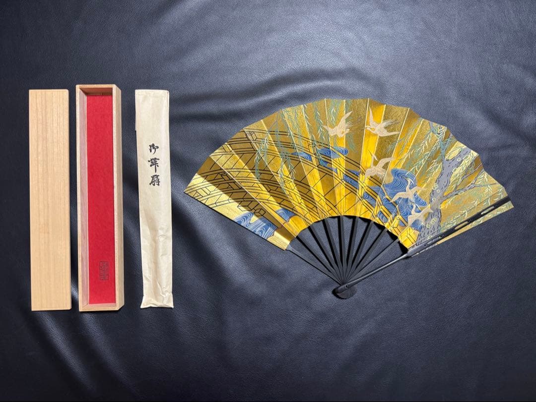 扇子　33cm 十松屋福井扇舗　老女扇　柳橋白鷺図　仕舞扇　能楽　着物 Amazon.co.jp: 扇子 33cm 十松屋福井扇舗 老女扇 柳橋白鷺図 仕舞扇