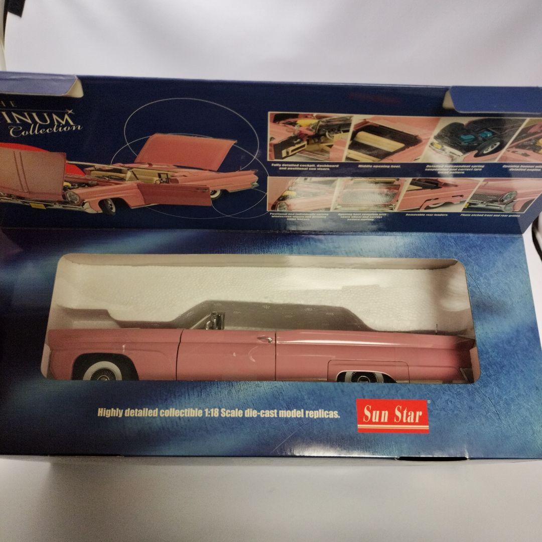未開封 リンカーンコンチネンタル 1958 MKIII ピンク 1/18スケール