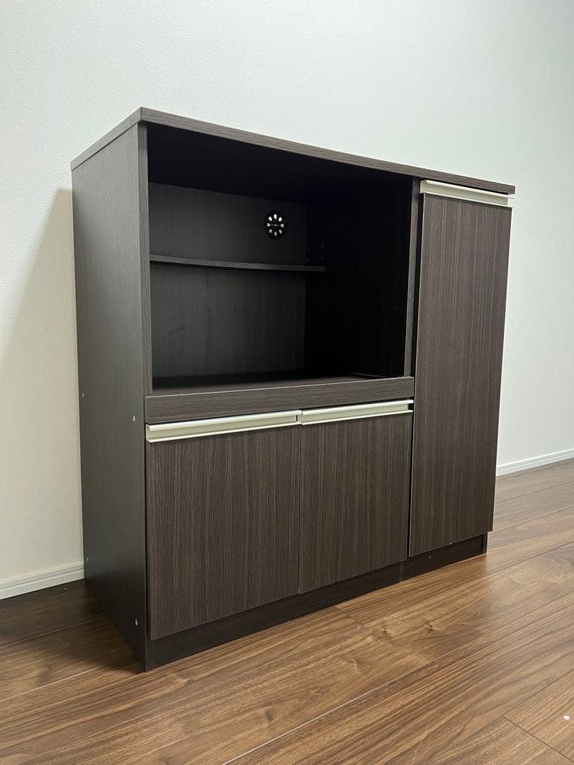 ニトリ レンジ台 フォルム 幅90cm ダークブラウン 8890770 - メルカリ