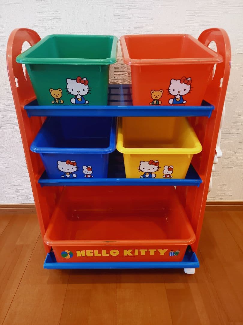 ハローキティ おもちゃ箱 収納ラック 2003年 レトロ 美品♡ 希少