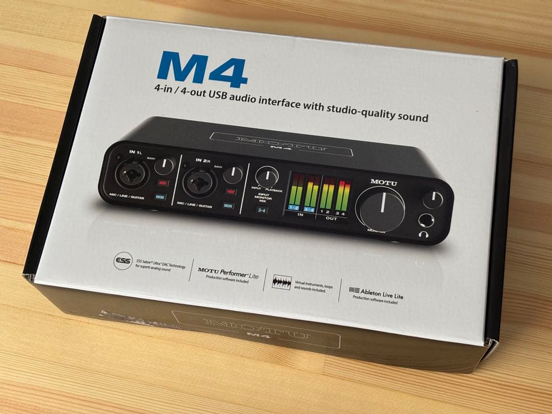 MOTU M4 USBオーディオインターフェイス M4 - MOTU | 株式会社ハイ・リゾリューション