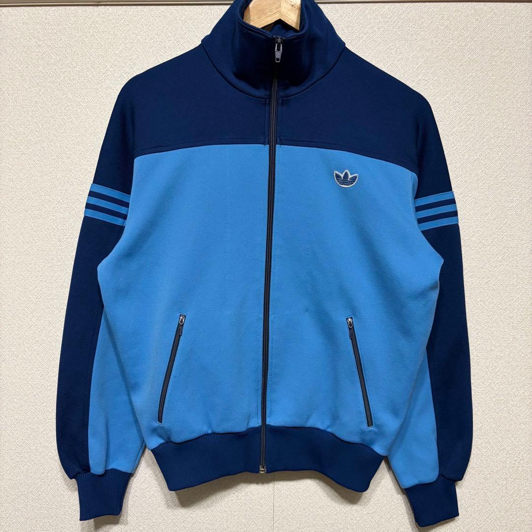 80s adidas トラックジャケット デサント製 西ドイツ ATS-44F - メルカリ