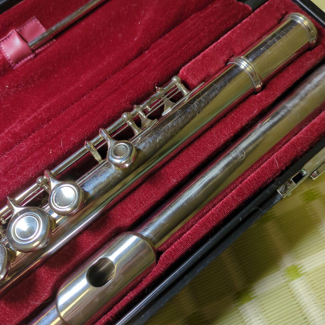 ヤマハフルート本体 YFL-211Ⅱ ケース・バッグ・掃除棒付き D1
