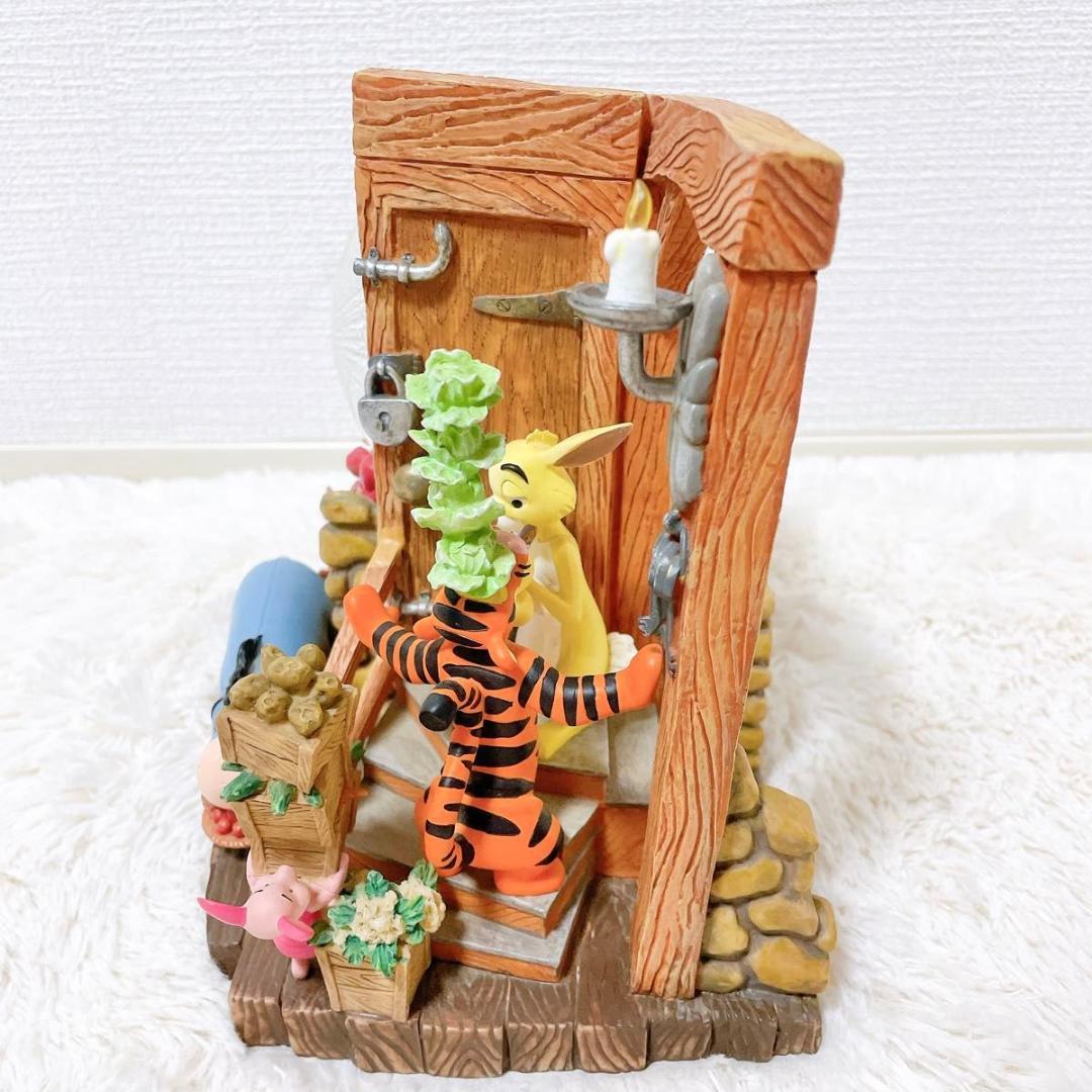 希少】 ディズニー プーさん スノードーム 陶器 オルゴール 動作品