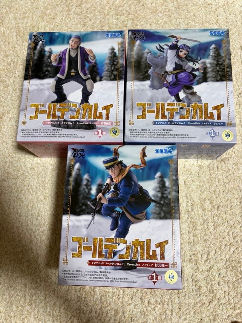 まとめ値引き有！ゴールデンカムイXrossLink杉元佐一、アシㇼパ、白石