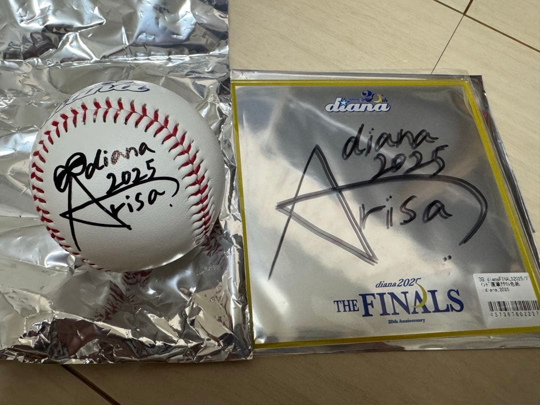横浜DeNAベイスターズ diana 直筆サインボール　2025 Arisa 横浜DeNAベイスターズ diana 直筆サインボール 2025 arisa - メルカリ