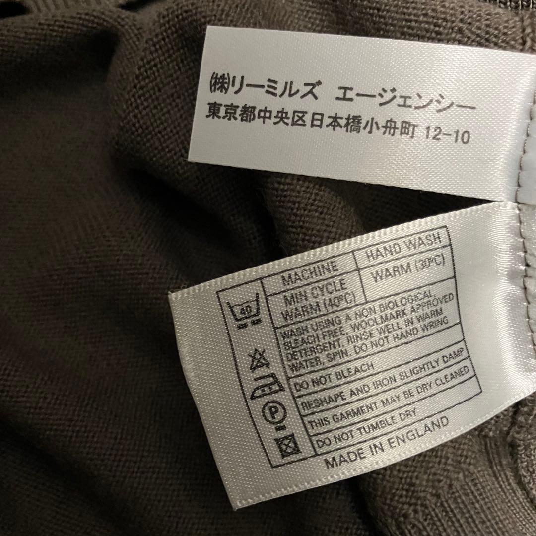 冬も春も‼️定番ジョンスメ】24Gメリノウールポロ・ブラウングレー・M
