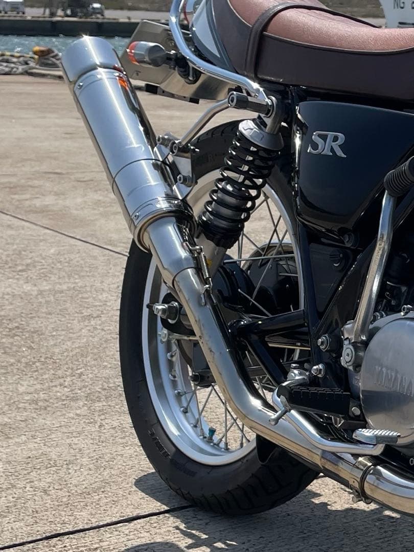 SR400 スリップオン マフラー グッズ(GOODS) ESPECIALLY TAPERED CORN スリップオンマフラー