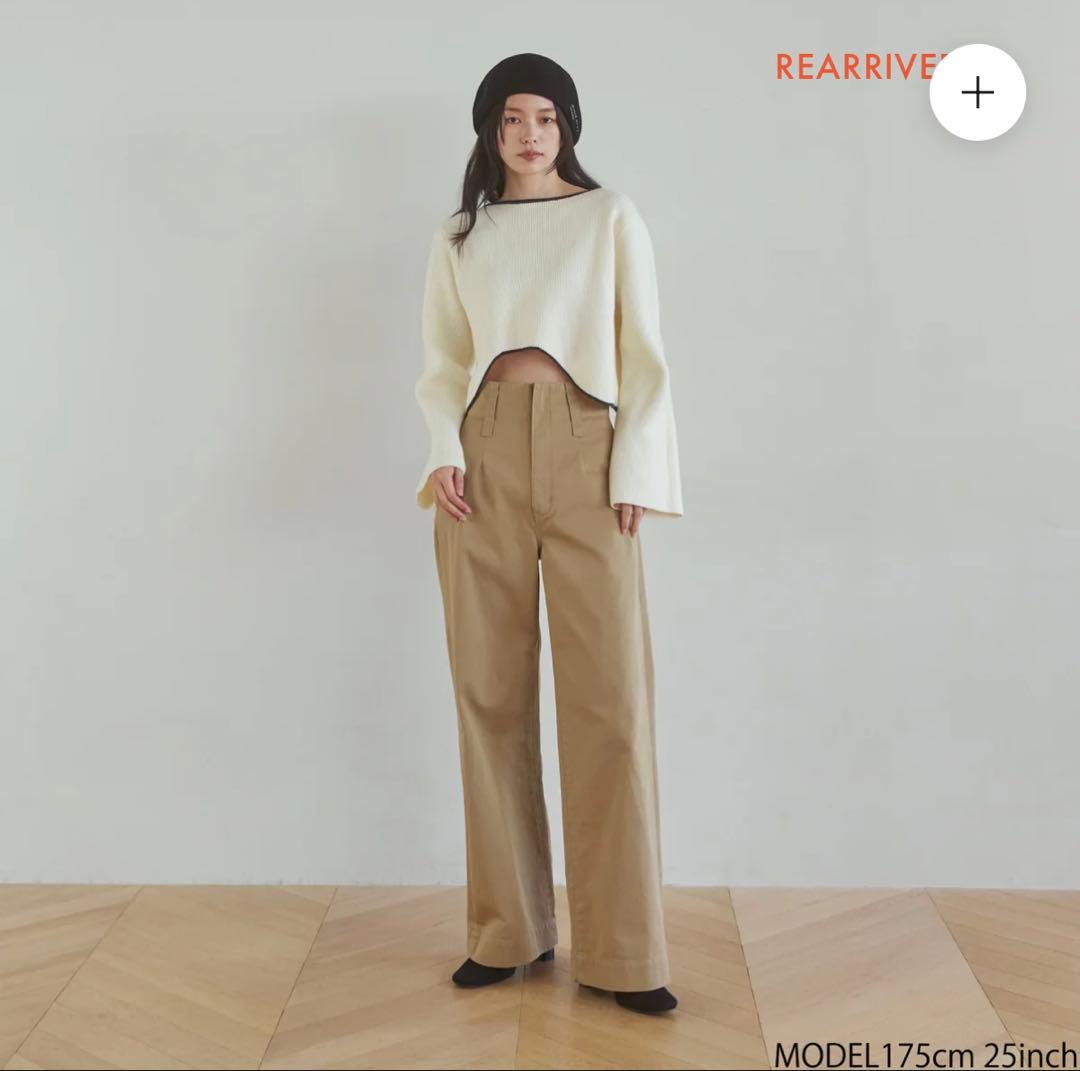 ハイウェスト デニム ルーズ チノパンツ classicalelf（クラシカルエルフ） ジーンズ デニム デニムパンツ 深め