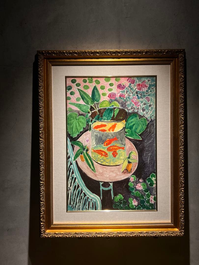 他の方発送×Henri Matisse 【gold fish】高精細刷特別額装品 アンリ・マティス 「金魚」アートポスター｜モダンインテリアに合う