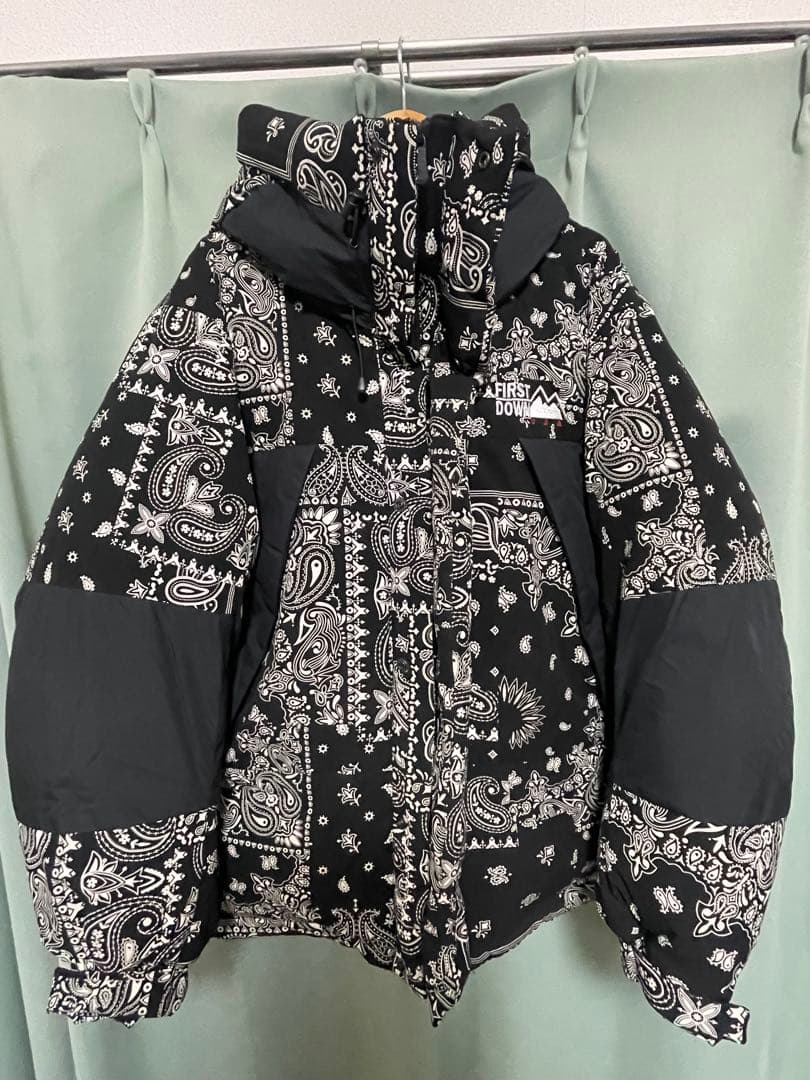 ファーストダウン×フリークスストア ペイズリー柄ダウンジャケットm フリークスストア 別注 FIRST DOWN ファーストダウン ペイズリー柄